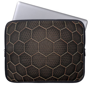 Textur-Hexagon-Raster Laptopschutzhülle