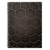 Textur-Hexagon-Raster Notizblock (Vorderseite)