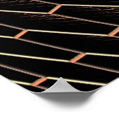 Textur-Hexagon-Raster Poster (Ecke)