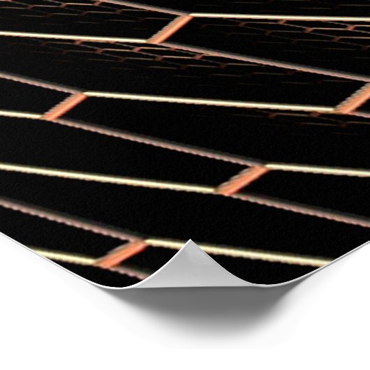 Textur-Hexagon-Raster Poster (Ecke)