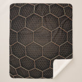 Textur-Hexagon-Raster Sherpadecke (Vorderseite)