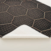Textur-Hexagon-Raster Sherpadecke (3/4)