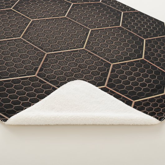 Textur-Hexagon-Raster Sherpadecke (3/4)