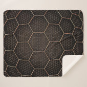 Textur-Hexagon-Raster Sherpadecke (Vorderseite (Horizontal))