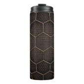 Textur-Hexagon-Raster Thermosbecher (Vorderseite)