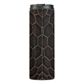 Textur-Hexagon-Raster Thermosbecher (Rückseite)