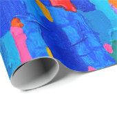 Textur, Hintergrund und farbiges Bild eines Origin Geschenkpapier (Rolleneckpunkt)