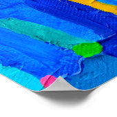 Textur, Hintergrund und farbiges Bild eines Origin Poster (Ecke)