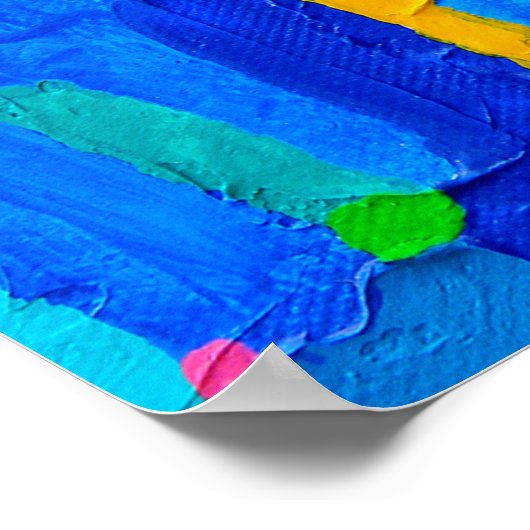 Textur, Hintergrund und farbiges Bild eines Origin Poster (Ecke)