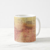Textur-Hintergrundpapierblüte Kaffeetasse (VorderseiteRechts)