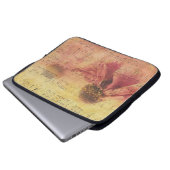 Textur-Hintergrundpapierblüte Laptopschutzhülle (Vorne Knopf)