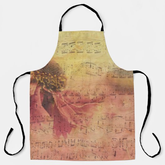 Textur-Hintergrundpapierblüte Schürze (Vorderseite)