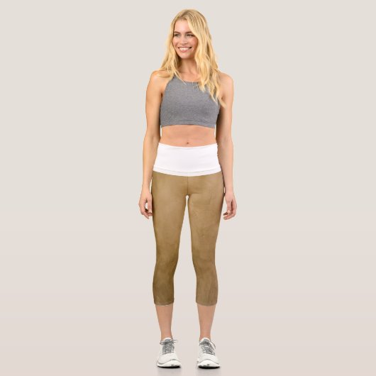 Textur Hochwaisted Capris (Vorderseite)