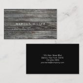 TEXTUR | HOLZ | GESCHÄFTSKARTE VISITENKARTE (Vorne/Hinten)