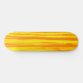 Textur Holz Muster gelb Orange Skateboard (Horizontal)
