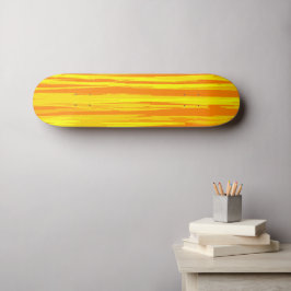 Textur Holz Muster gelb Orange Skateboard