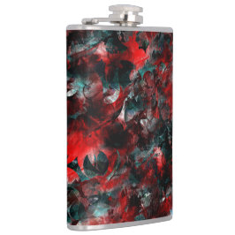 Textur in ausgeprägten verdorbenen roten Blätter a Flachmann