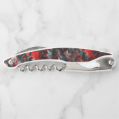 Textur in ausgeprägten verdorbenen roten Blätter a Kellnermesser (Rückseite)