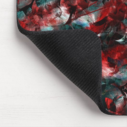 Textur in ausgeprägten verdorbenen roten Blätter a Mousepad (Ecke)