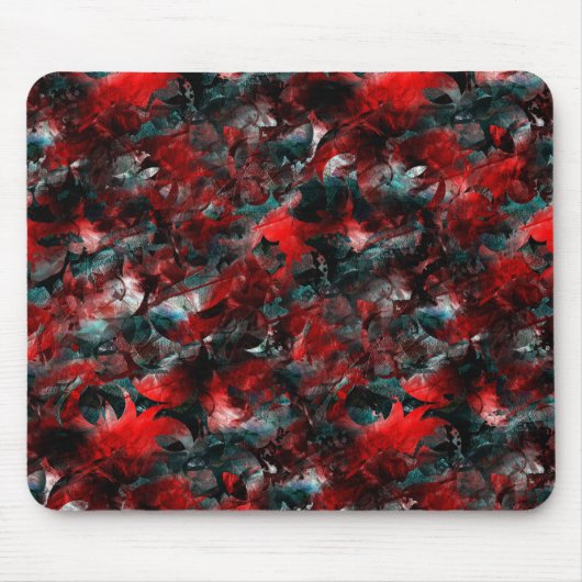 Textur in ausgeprägten verdorbenen roten Blätter a Mousepad (Vorne)