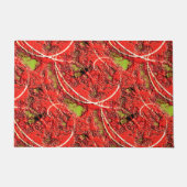 Textur in einigen lebendigen Korallen mit Tee-grün Fußmatte (Vorderseite)