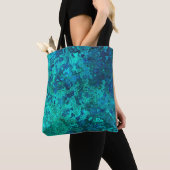 Textur Marmor Stein sehen blau türkis aquamarin Tasche (Von Nahem)