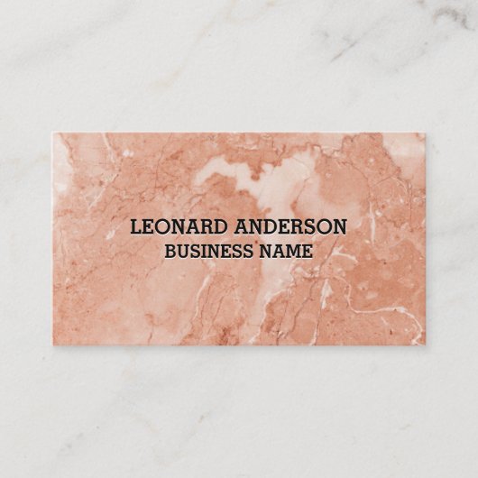 Textur | Marmor Visitenkarte (Vorderseite)