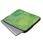 Textur Metal grün gestrichen Farbe Laptopschutzhülle (Vorne Knopf)