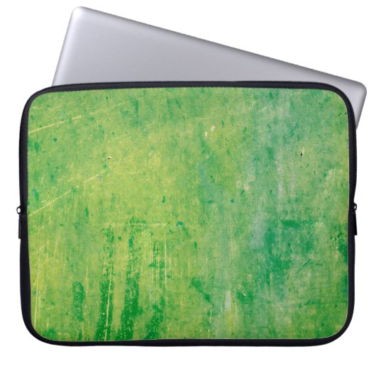 Textur Metal grün gestrichen Farbe Laptopschutzhülle (Vorderseite)