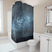 Textur Metall graue blaue Hintergrund Duschvorhang (Beispiel)