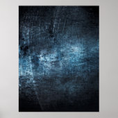 Textur Metall graue blaue Hintergrund Poster (Vorne)