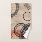 Textur Minimalistisch Geo Muster Badhandtuch Set (Handtuch)