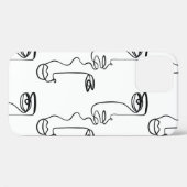 Textur mit abstrakten Gesichtern. Eine durchgehend Case-Mate iPhone Hülle (Rückseite (Horizontal))