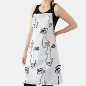 Textur mit abstrakten Gesichtern. Eine durchgehend Schürze (InSitu)