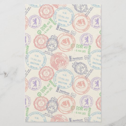 Textur mit echten Briefmarke. Briefpapier (Vorderseite)