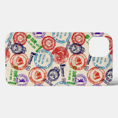 Textur mit echten Briefmarke. Case-Mate iPhone Hülle (Rückseite (Horizontal))