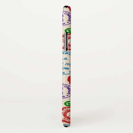 Textur mit echten Briefmarke. Case-Mate iPhone Hülle (Hinten/Rechts)