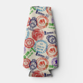 Textur mit echten Briefmarke. Flaschenkühler (Vorderseite)