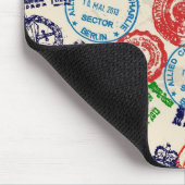 Textur mit echten Briefmarken. Mousepad (Ecke)