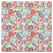 Textur mit echten Briefmarken. Stoff (Muster)