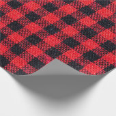 Textur mit Rastermuster, roten Quadraten und Geschenkpapier (Ecke)