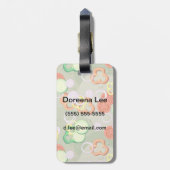 Textur mit Scheiben von Gemüse Gepäckanhänger (Rückseite vertikal)