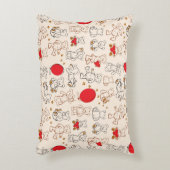 Textur mit Teddybären Dekokissen (Vorderseite(Vertikal))