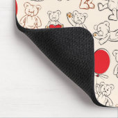Textur mit Teddybären Mousepad (Ecke)