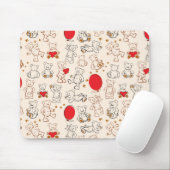 Textur mit Teddybären Mousepad (Mit Mouse)