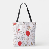 Textur mit Teddybären Tasche (Rückseite)