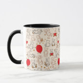 Textur Mit Teddybären Tasse (Links)