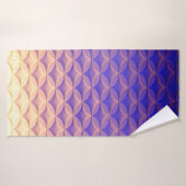 Textur Muster Blau gelb Trend Badehandtuch (Badehandtuch)