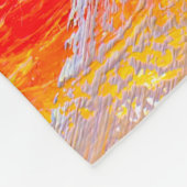 Textur Öl Malerei Frucht Farbe bunte Flora Fleecedecke (Ecke)