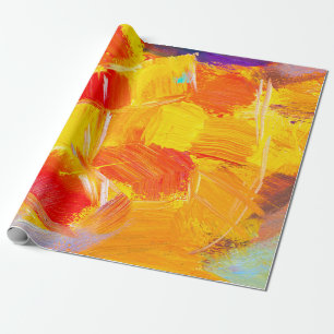 Textur Öl Malerei Frucht Farbe bunte Flora Geschenkpapier